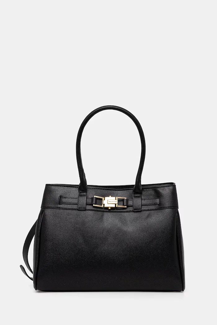 Valentino Bags шопинг чанта дамска от имитация на кожа черна