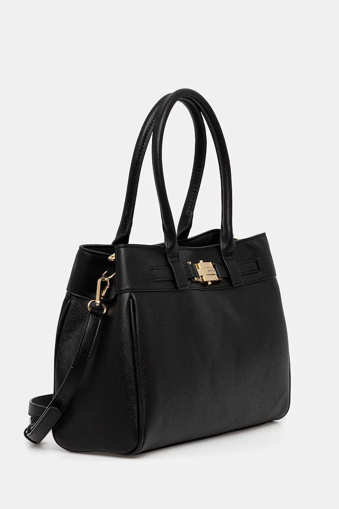Valentino Bags шопинг чанта дамска от имитация на кожа черна