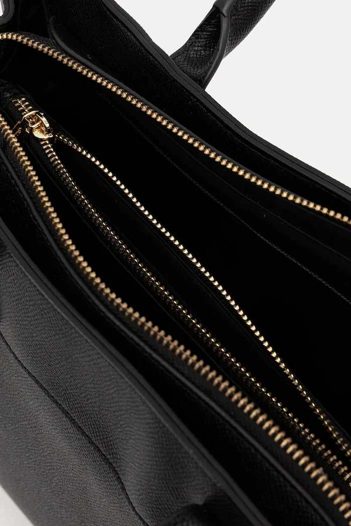 Valentino Bags шопинг чанта дамска от имитация на кожа черна