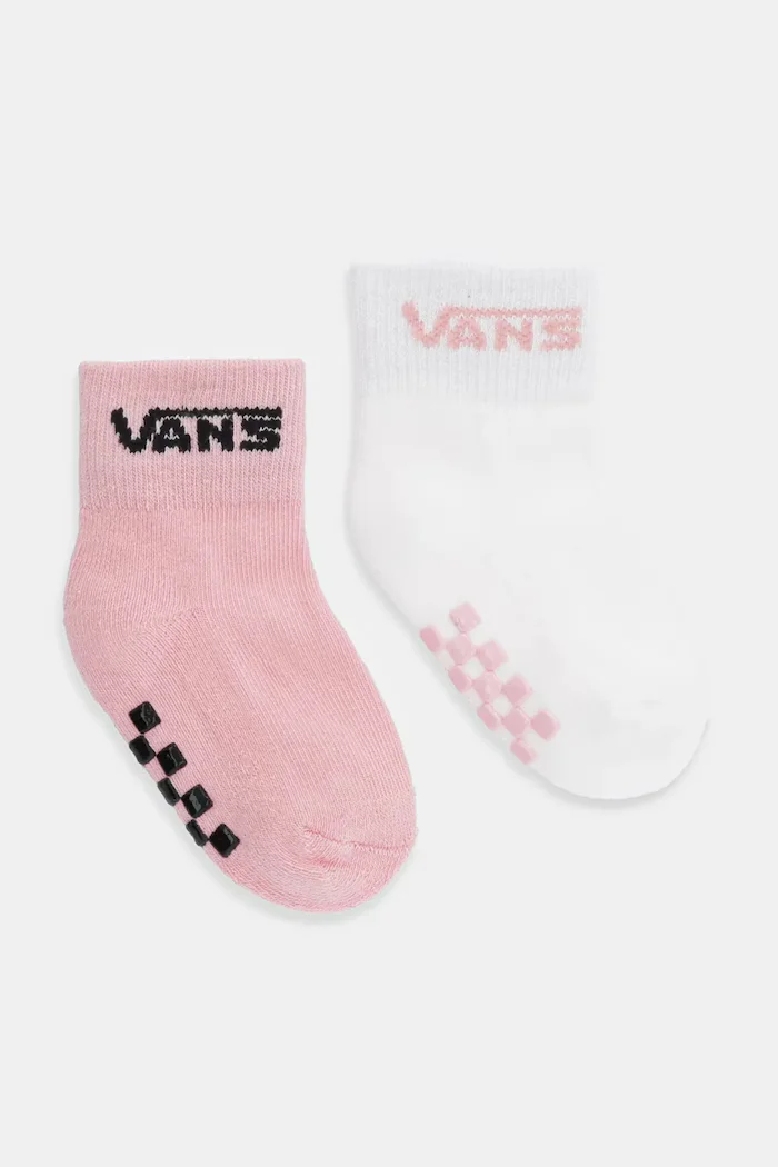 Vans Бебешки чорапи Classic Crew (2 броя) в розово VN000Q97ZJY1