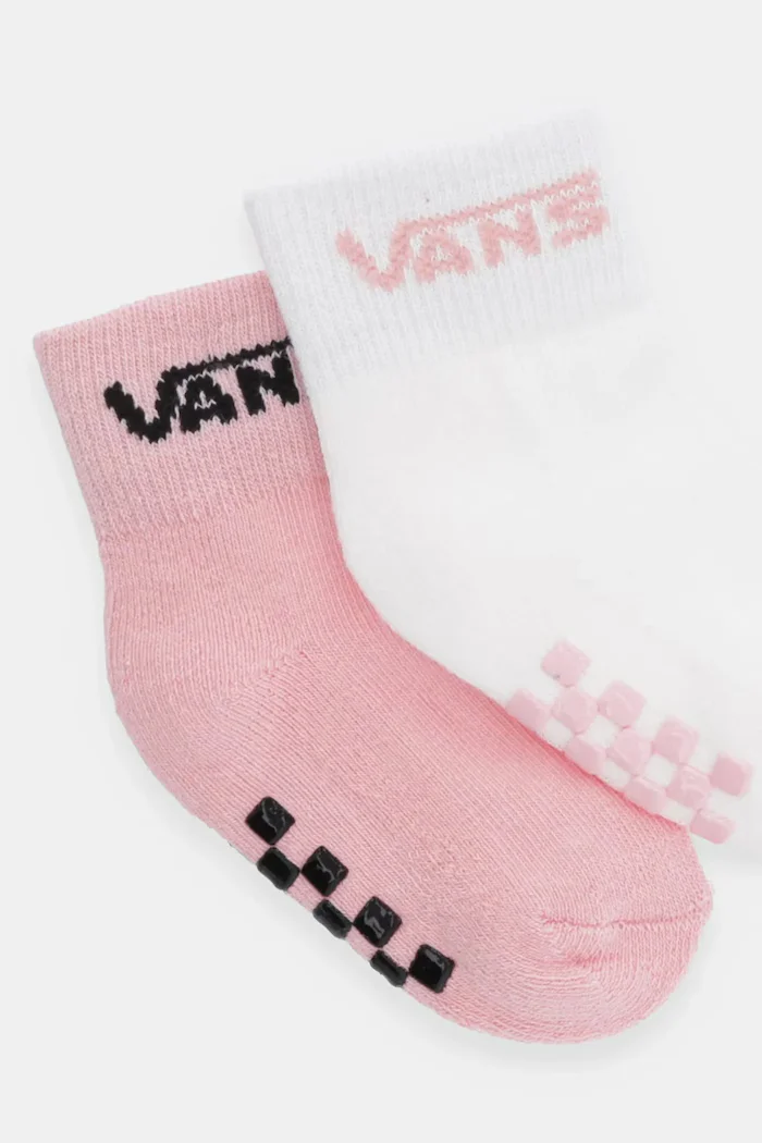 Vans Бебешки чорапи Classic Crew (2 броя) в розово VN000Q97ZJY1