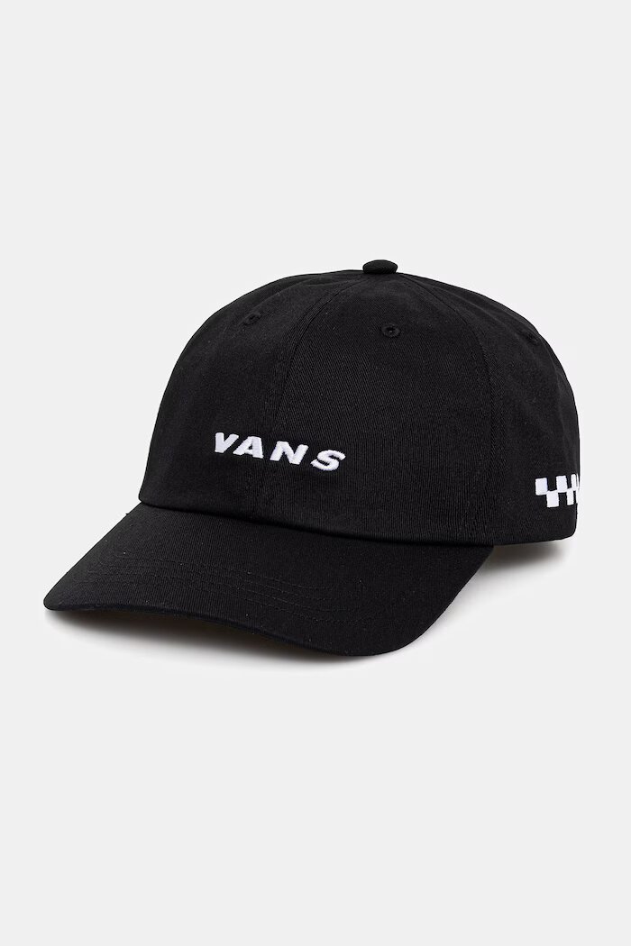 Vans бейзболна шапка от памук черна VN000QA6BLK1