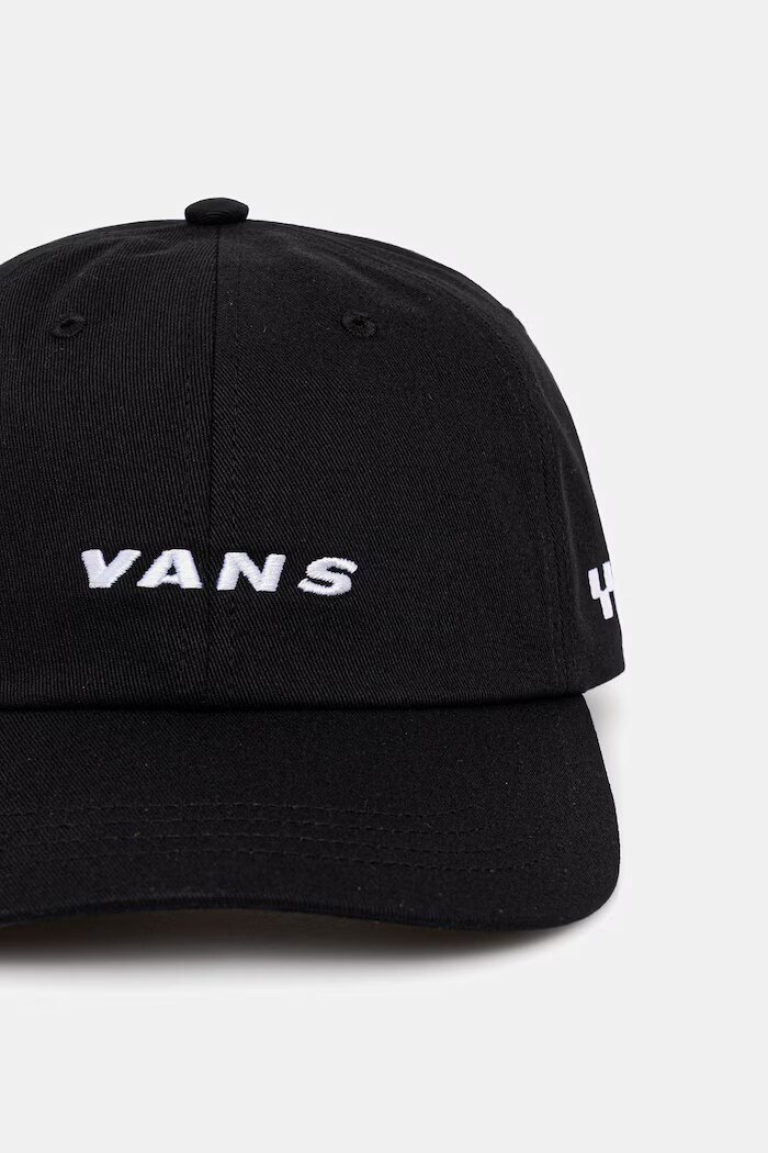 Vans бейзболна шапка от памук черна VN000QA6BLK1