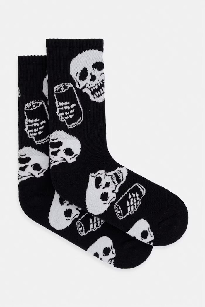 Vans чорапи Verne Crew черни VN000X7TY281