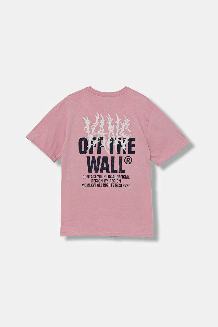 Vans Детска памучна тениска Metal Wall SS