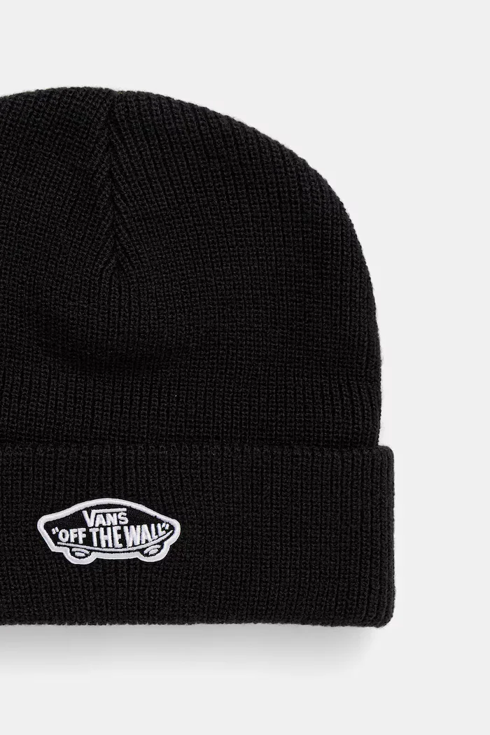 Vans Детска шапка Classic Cuff Beanie в черно VN000Q1FBLK1