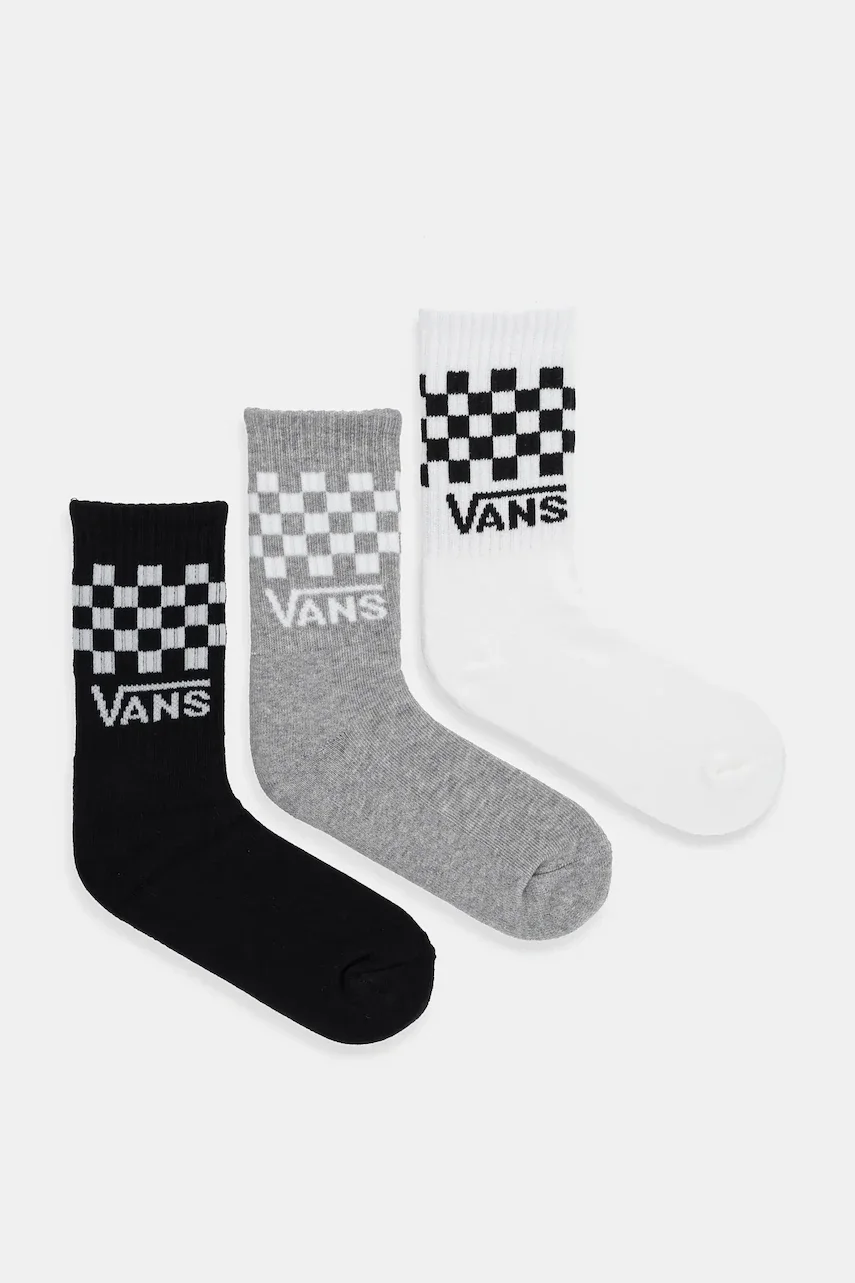 Vans Детски чорапи Classic Check Crew (3 броя)