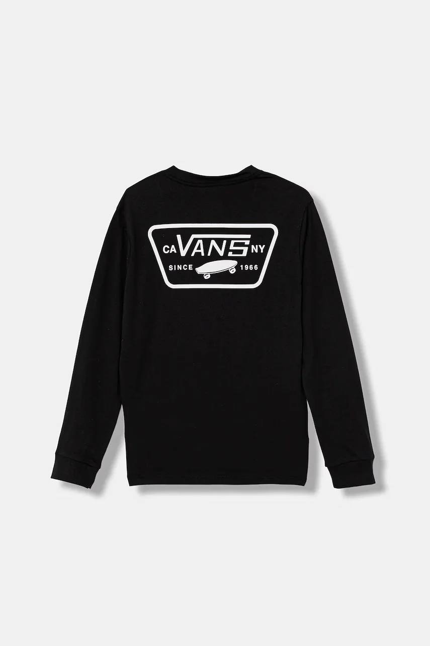 Vans Памучна блуза с дълги ръкави Full Patch Back LS