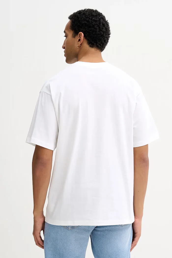 Vans Памучна тениска в бежово с принт VN000PE7WHT1