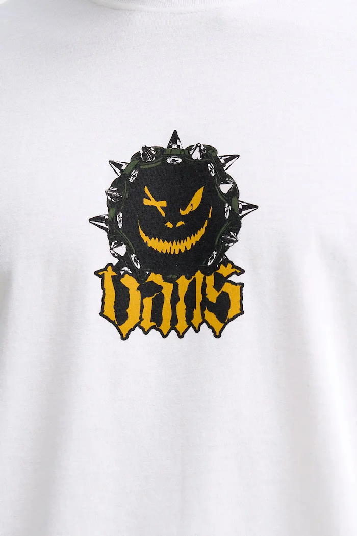 Vans Памучна тениска в бежово с принт VN000PE7WHT1