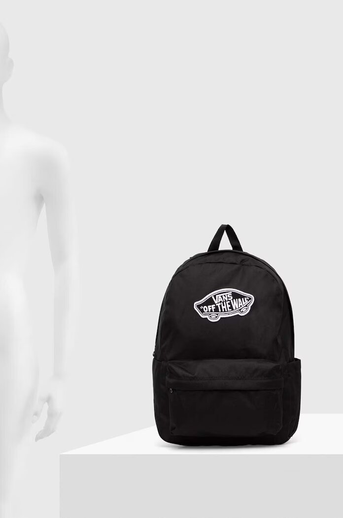 Vans Раница в черно голям размер с апликация