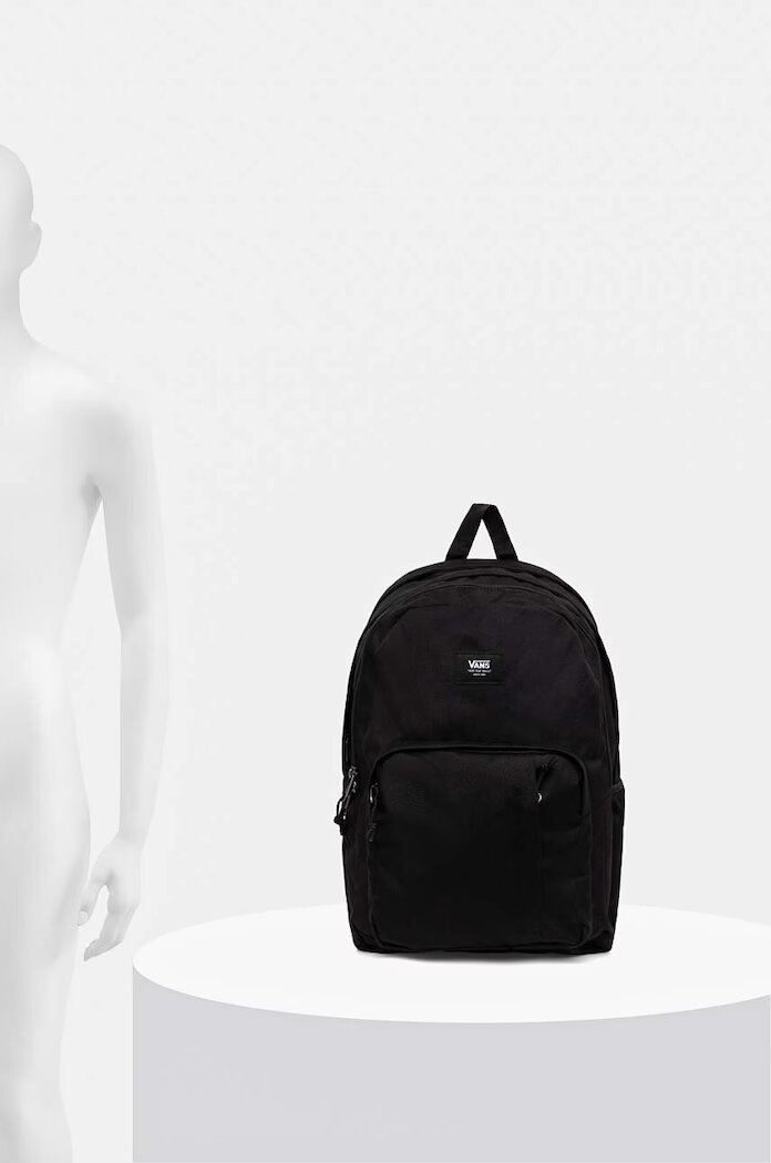 Vans Раница в черно голям размер с изчистен дизайн VN000HRHBLK1