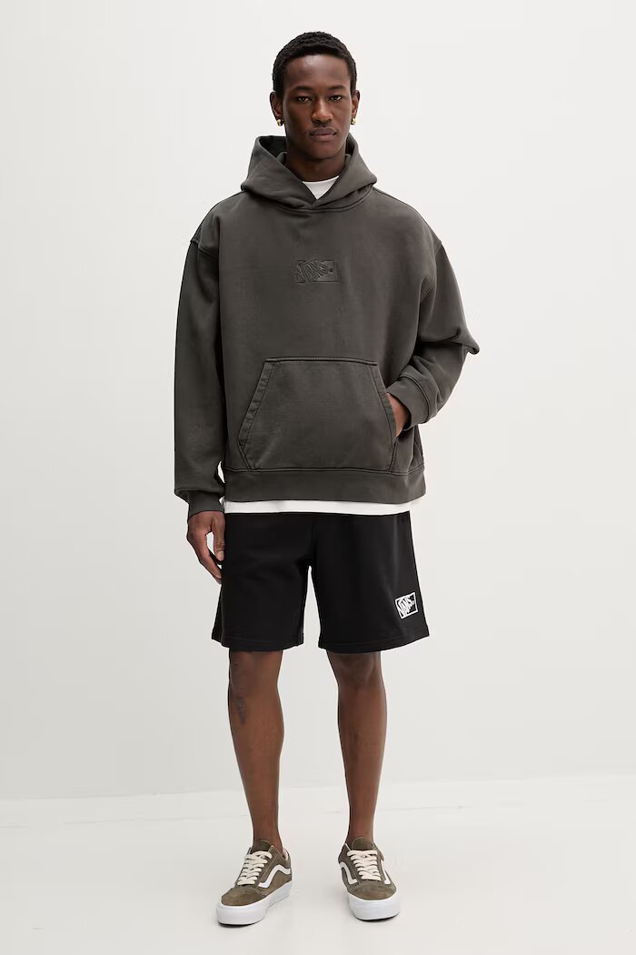 Vans Суичър мъжки от памук Premium LX сив VN000T6FEMV1
