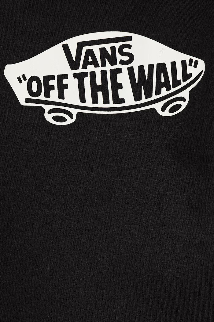 Vans суичър с качулка за деца Double St черен VN0010E7BLK1