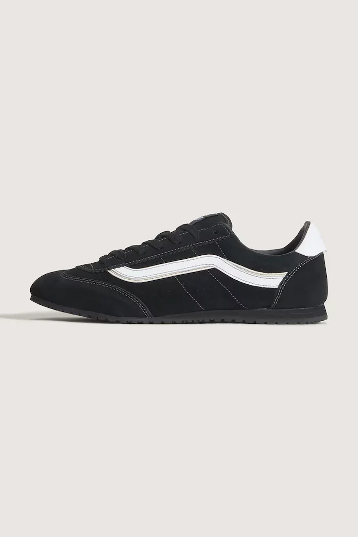 Vans Super Lowpro маратонки от велур черни VN000Z2ZBA21