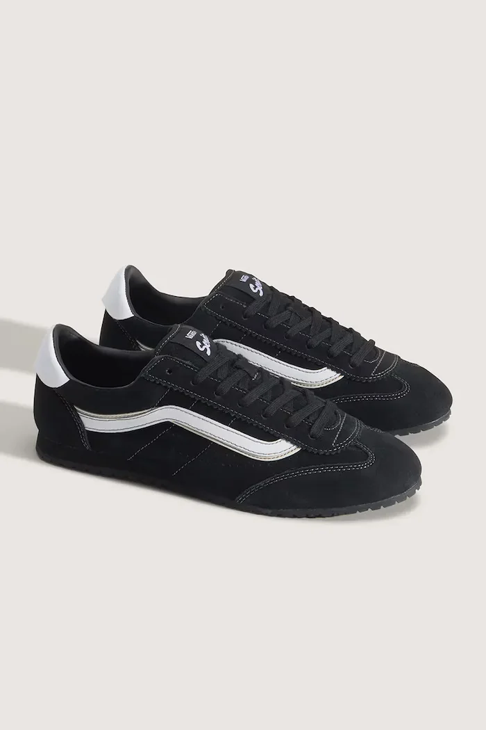 Vans Super Lowpro маратонки от велур черни VN000Z2ZBA21