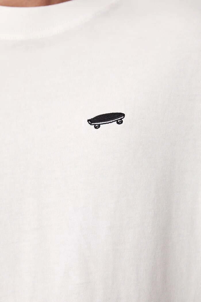Vans тениска мъжка от памук бяла VN0010FKWHT1