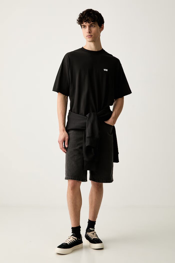 Vans тениска мъжка от памук черна VN0010FFBLK1