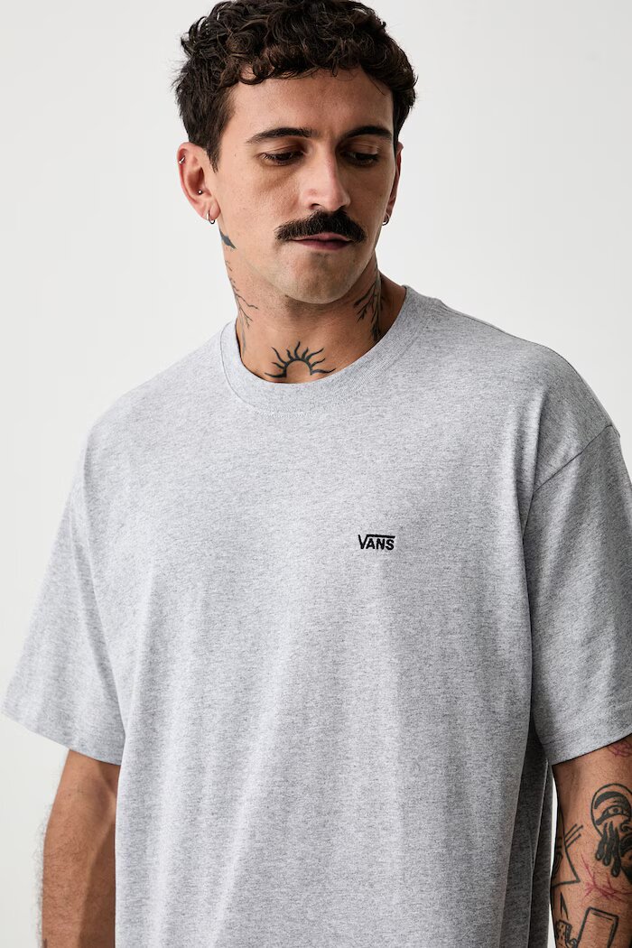 Vans тениска мъжка с памук сива VN0010FFATH1