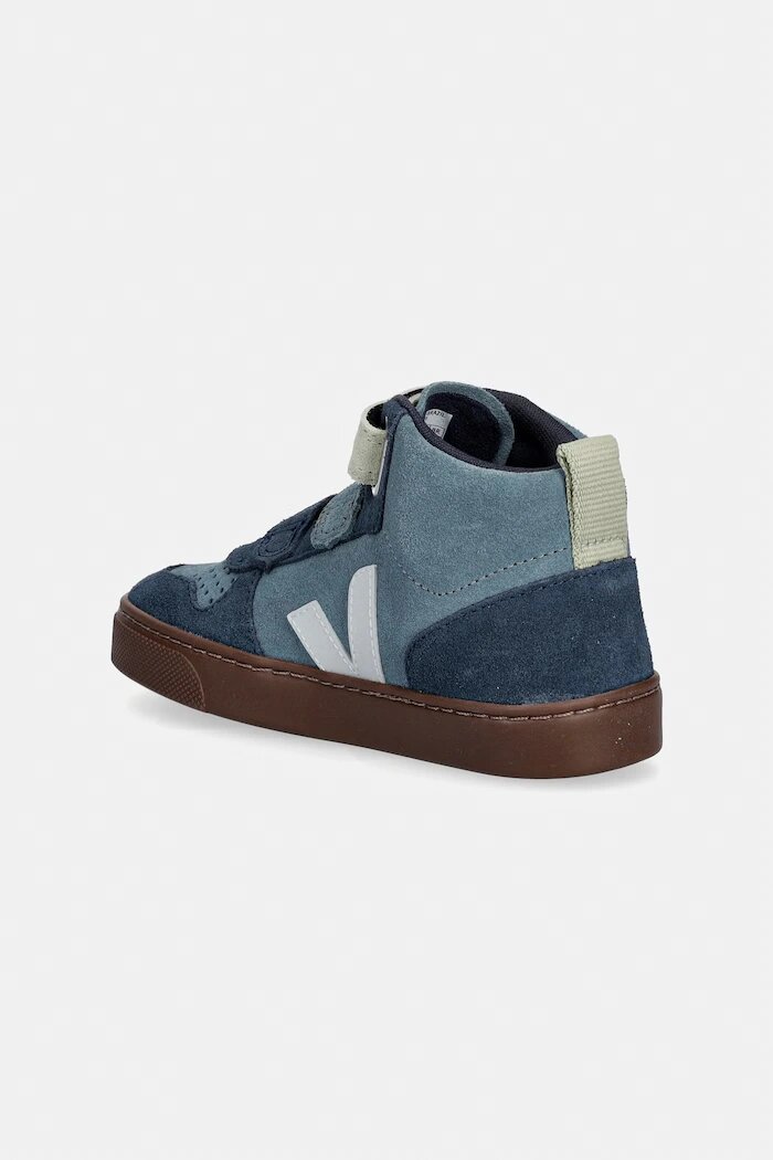 Veja Small V-10 Mid маратонки за деца от велур сини DV0322140