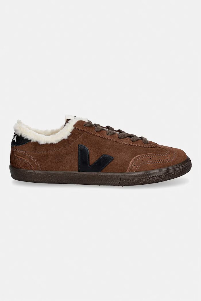 Veja VOLLEY W маратонки дамски от велур кафяви VU0321470A