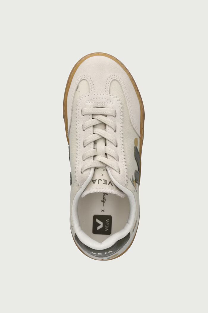 Veja X KONGES SLOJD маратонки за деца от кожа бежови BV0222350