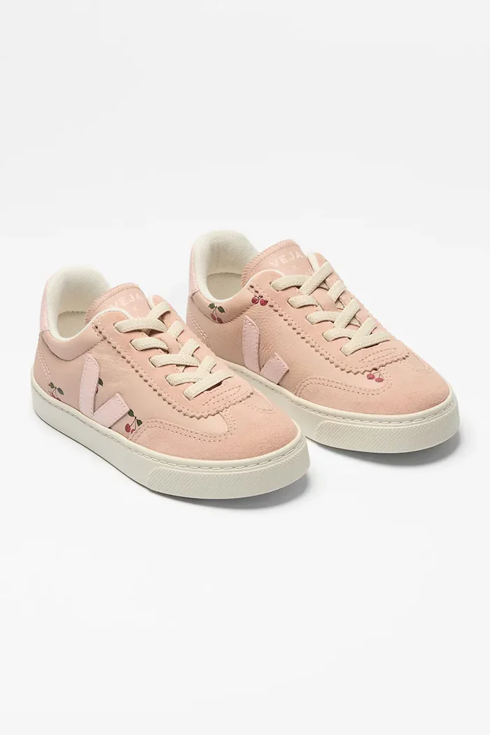 Veja X KONGES SLOJD маратонки за деца от кожа розови BV0222353