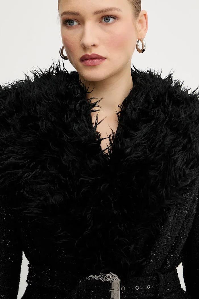 Versace Jeans Couture Палто с вълна в черно 79HAT413 N0539