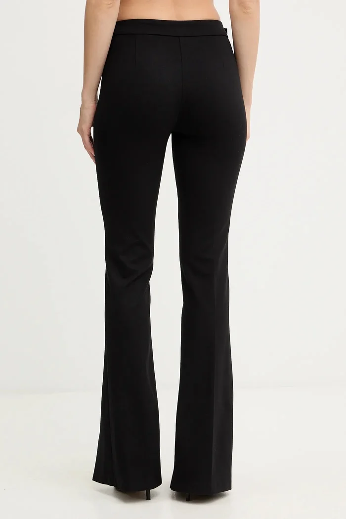 Versace Jeans Couture Панталон в черно с разкроени краища с висока талия 79HAA103 J0092