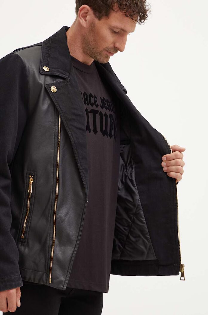 Versace Jeans Couture Рокерско яке в черно преходен модел 77GAS4M4 DW012SW0