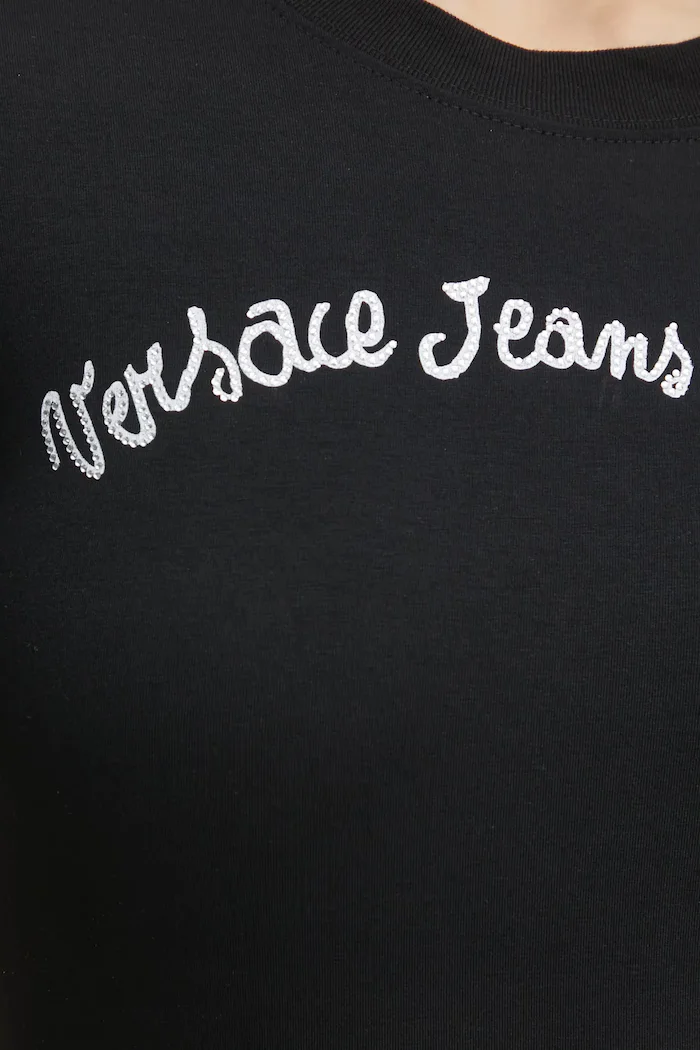 Versace Jeans Couture Тениска в черно 78HAHC08 CJ02C