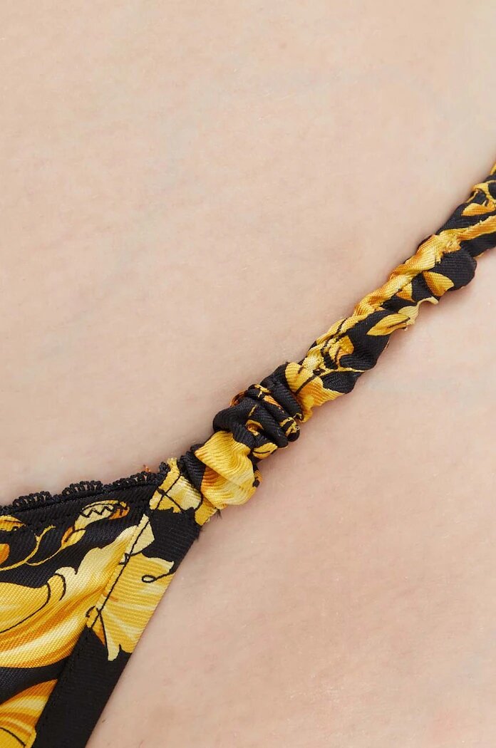 Versace Прашки с коприна в черно 1008555 1A06155