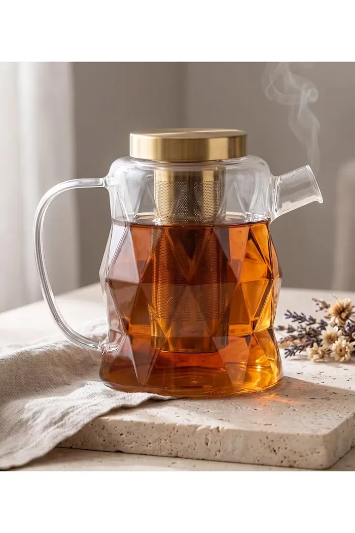 Vialli Design кана за чай от боросиликатно стъкло 13 l 32156