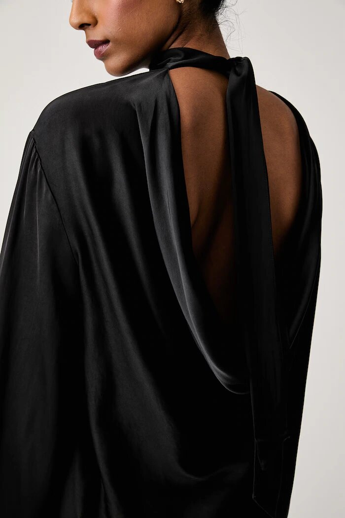VICOLO блуза дамска от вискоза черна TAC0284