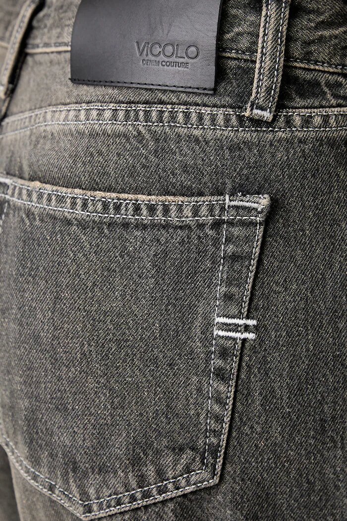 VICOLO дънки straight дамски сиви DAC5103