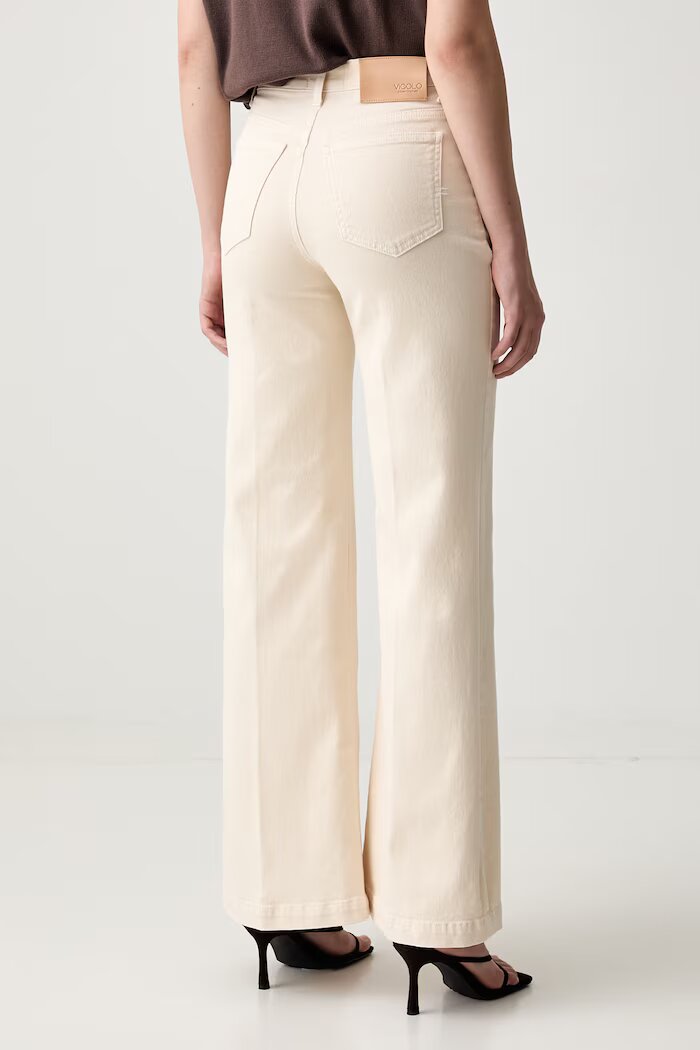 VICOLO дънки wide leg дамски бежови DAB5169