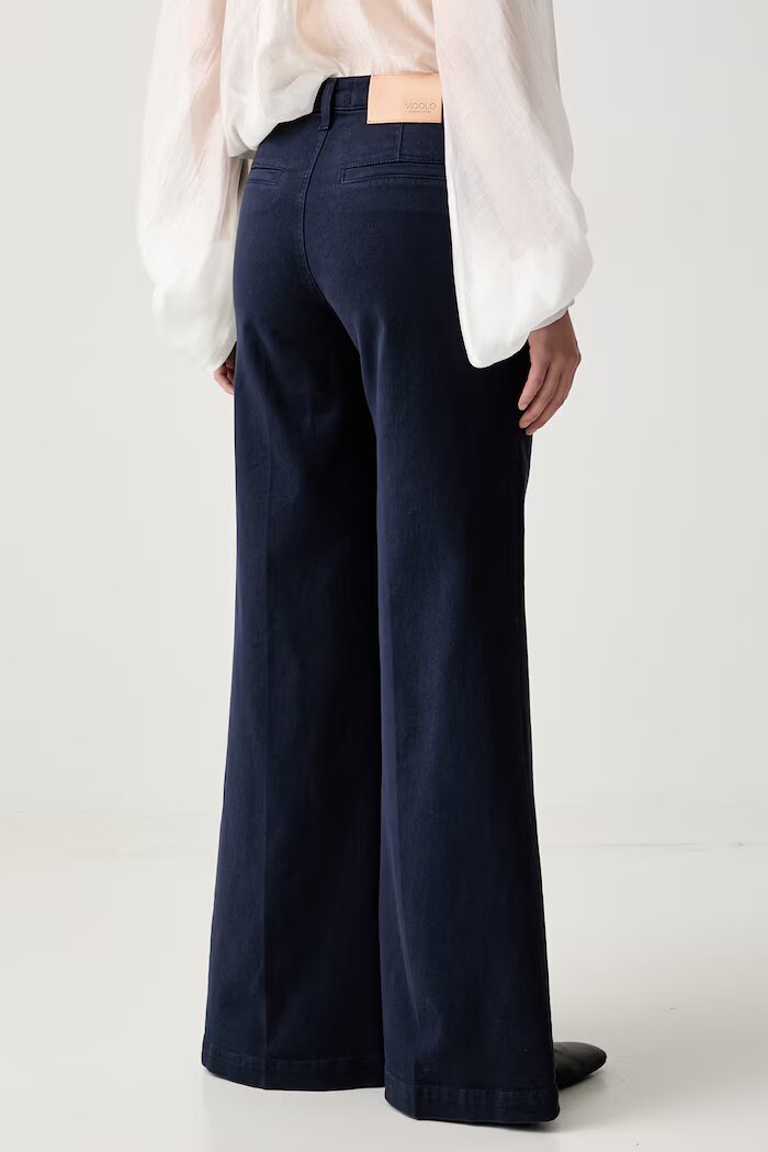 VICOLO дънки wide leg дамски тъмносини DAB5171