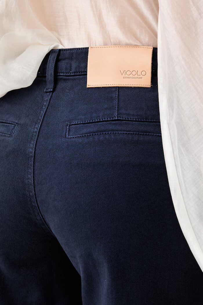 VICOLO дънки wide leg дамски тъмносини DAB5171