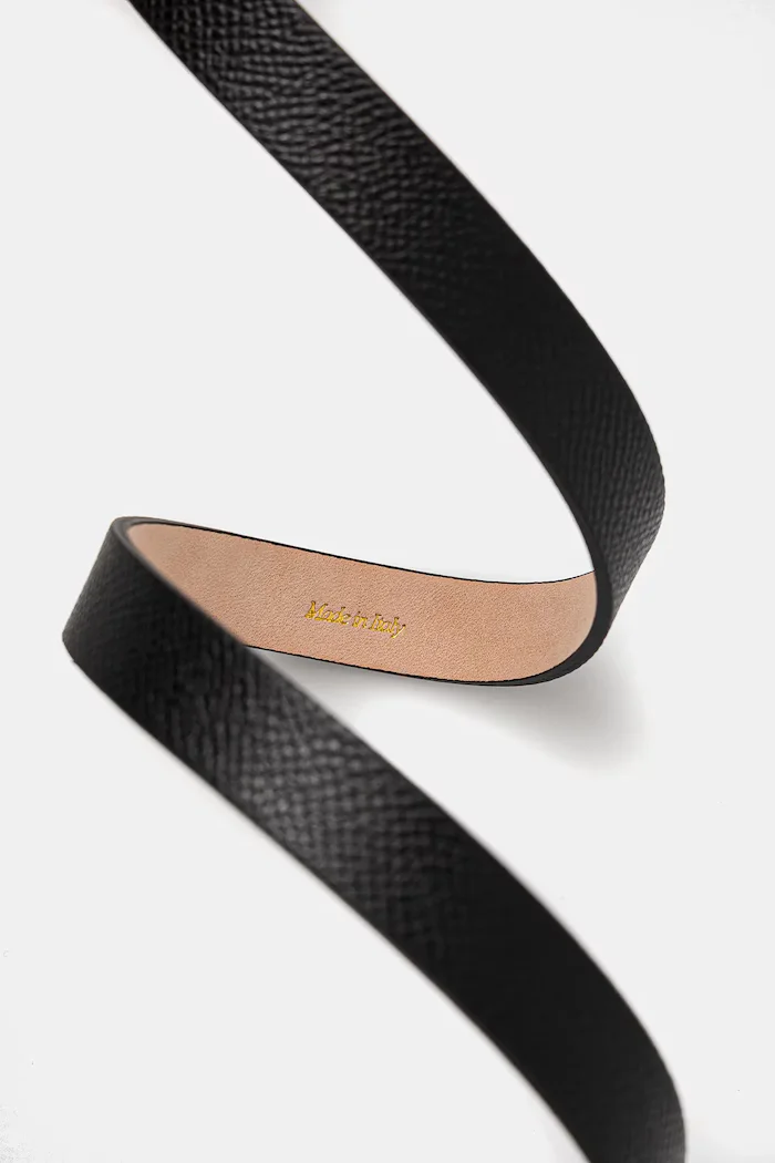 Victoria Beckham колан дамски от кожа черен 1124ABL006282A