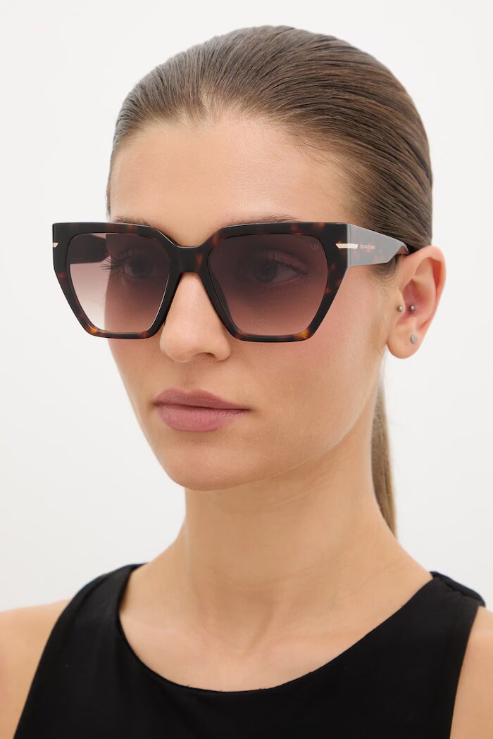 Victoria Beckham слънчеви очила дамски кафяви VB 7002/S
