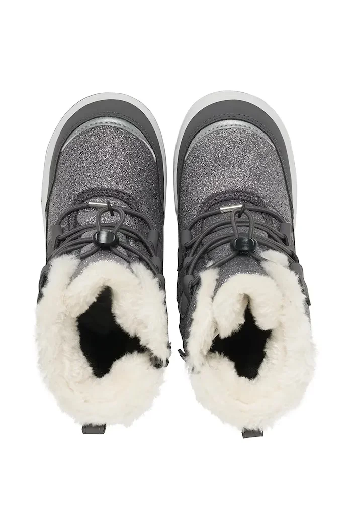 viking kids зимни обувки за деца Toasty Glitter Warm GTX Zip сиви 3.96010