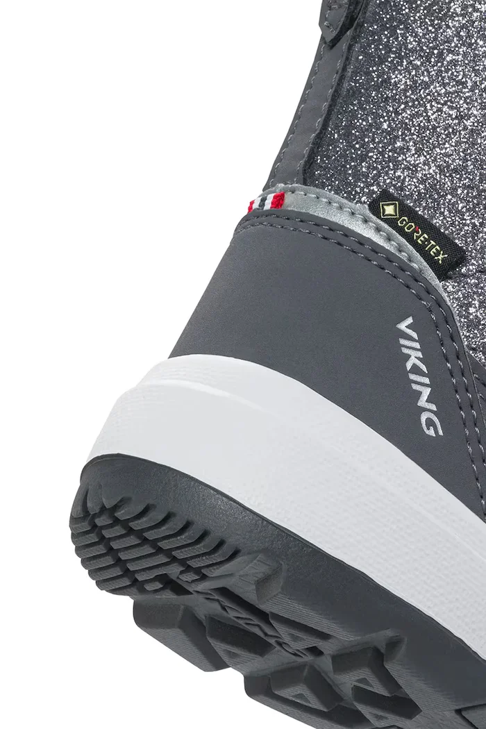 viking kids зимни обувки за деца Toasty Glitter Warm GTX Zip сиви 3.96010
