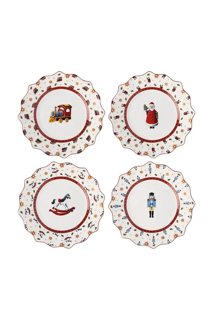 Villeroy & Boch комплект чинии за Коледа от порцелан 4-pack 24 cm