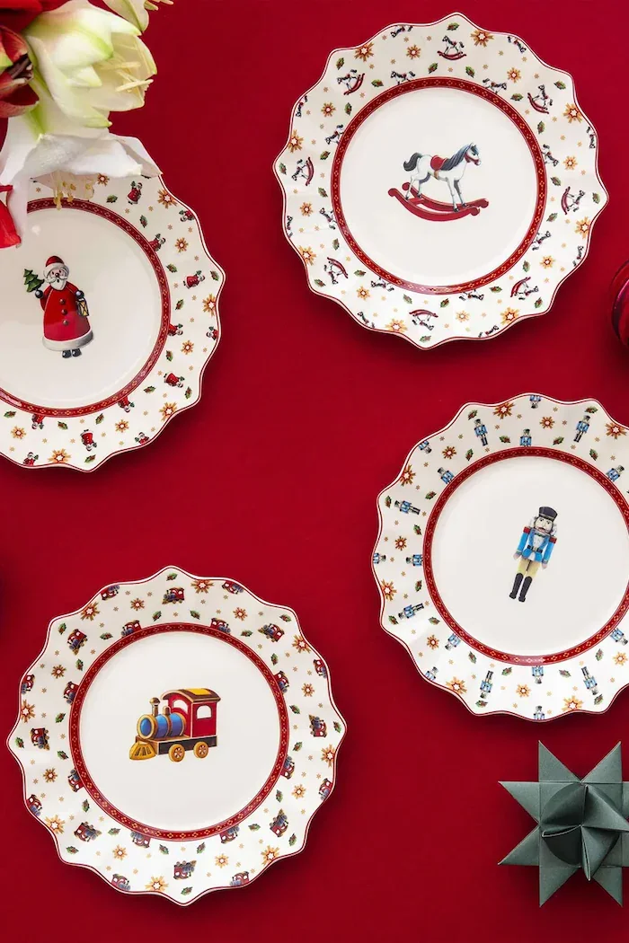 Villeroy & Boch комплект чинии за Коледа от порцелан 4-pack 24 cm