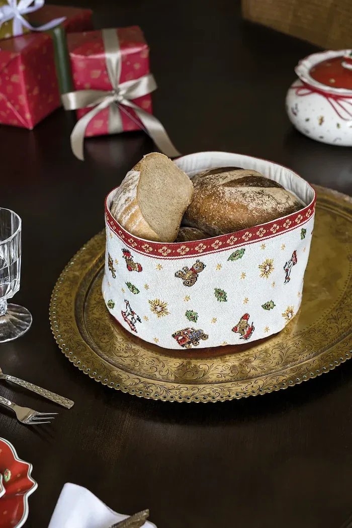 Villeroy & Boch кошница за Коледа от памук 15 x 23 cm