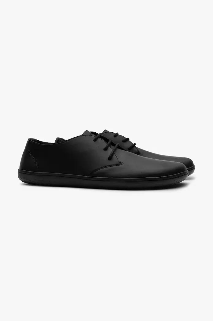 Vivobarefoot Кожени половинки обувки RA IV в черно 305102