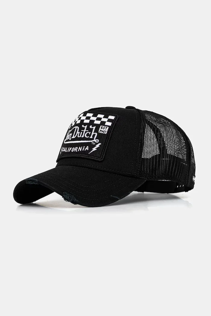 Von Dutch шапка с козирка мъжка черна VD/0/CAS1