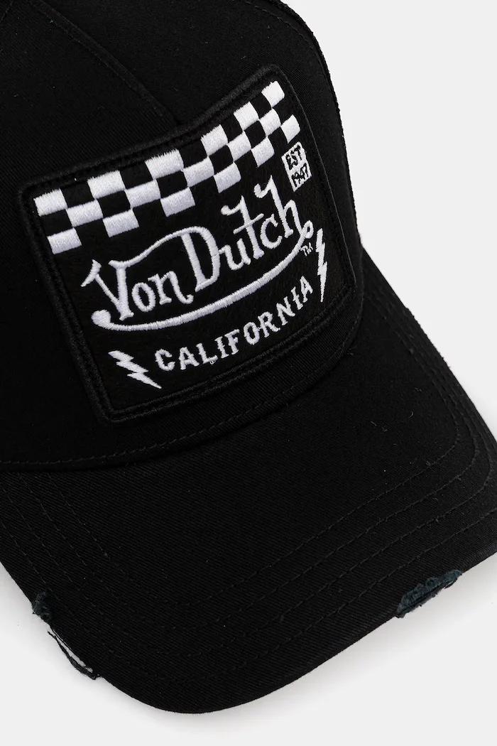 Von Dutch шапка с козирка мъжка черна VD/0/CAS1