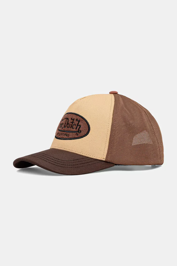 Von Dutch шапка с козирка мъжка кафява VD/1/CB