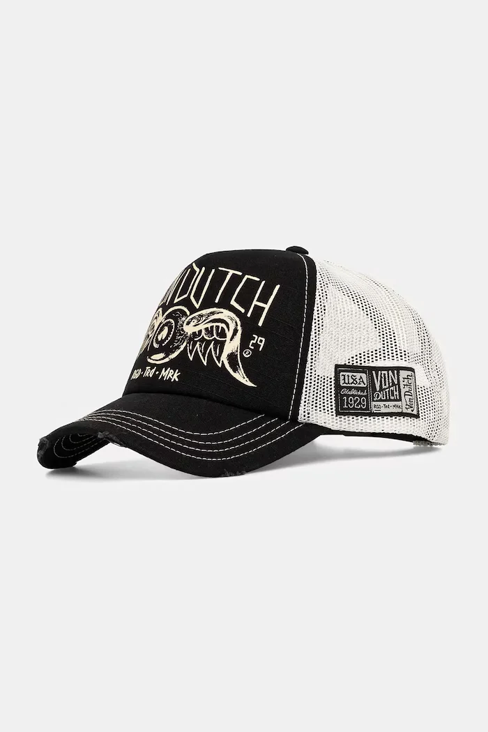 Von Dutch Шапка с козирка в черно VD/0/CAS1/CREW